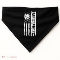 Baseball Dad Baseball lover for Father's day USA-Made Doggie Bandana thumb 0