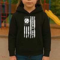 Baseball Dad Baseball lover for Father's day Kids Hoodie thumb 3