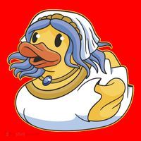 Bride Duck Santa Hat thumb 1