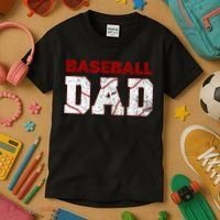 Baseball Dad Kids T-Shirt thumb 3