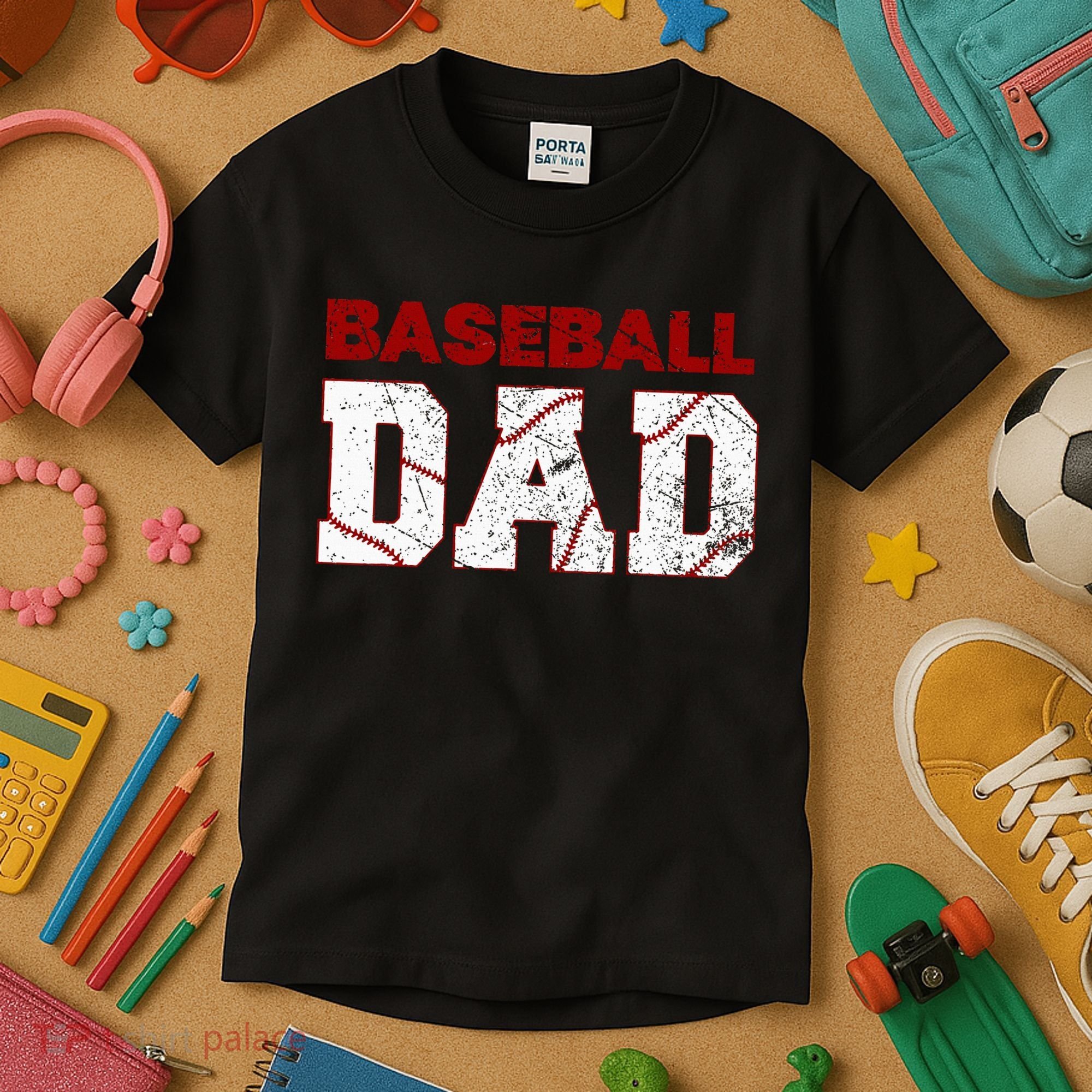Baseball Dad Kids T-Shirt