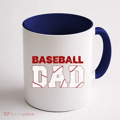 Baseball Dad Coffee Mug back