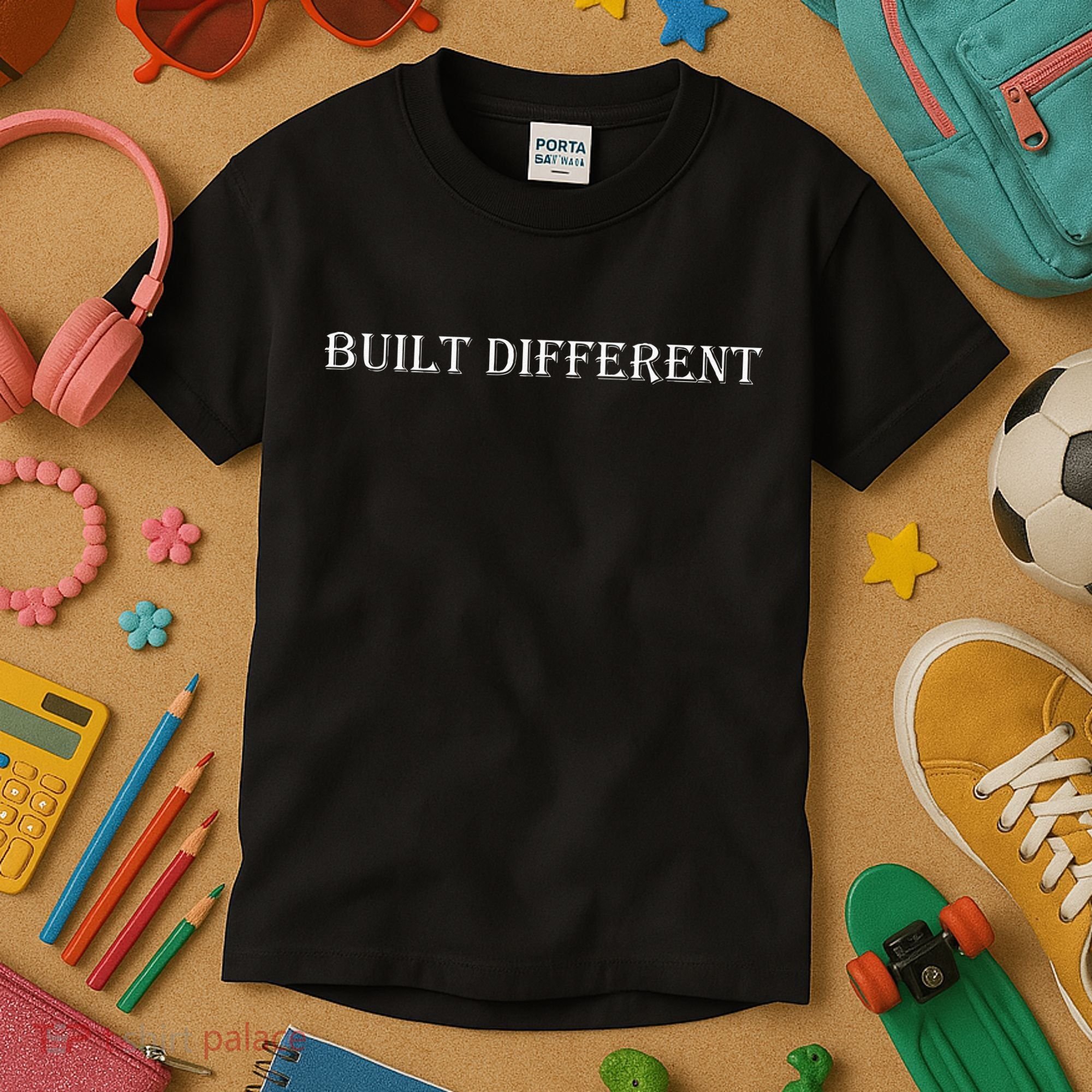 Built Different Kids T-Shirt