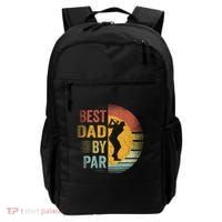 Best Dad By Par Golfing Golfer FatherS Day Golf Lover Gift Backpack thumb 0