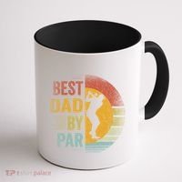 Best Dad By Par Golfing Golfer FatherS Day Golf Lover Gift Coffee Mug thumb 1