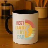 Best Dad By Par Golfing Golfer FatherS Day Golf Lover Gift Coffee Mug thumb 4