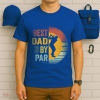 Best Dad By Par Golfing Golfer FatherS Day Golf Lover Gift T-Shirt thumb 6