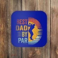 Best Dad By Par Golfing Golfer FatherS Day Golf Lover Gift Coaster thumb 0