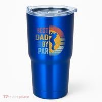 Best Dad By Par Golfing Golfer FatherS Day Golf Lover Gift Tumbler thumb 0