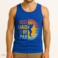 Best Dad By Par Golfing Golfer FatherS Day Golf Lover Gift Tank Top thumb 3