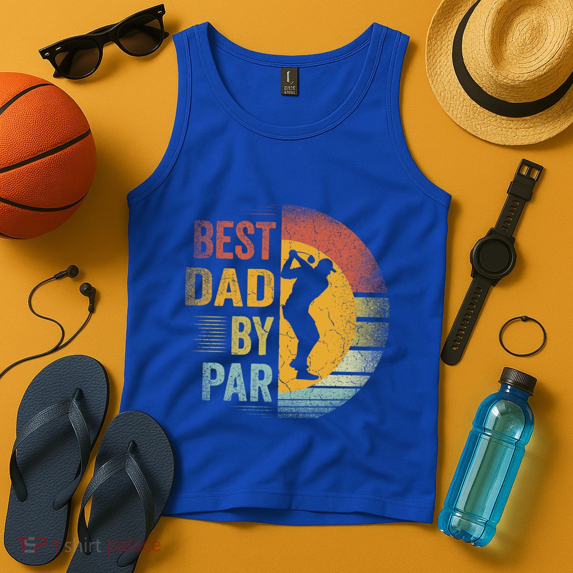 Best Dad By Par Golfing Golfer FatherS Day Golf Lover Gift Tank Top