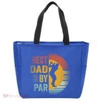 Best Dad By Par Golfing Golfer FatherS Day Golf Lover Gift Tote Bag thumb 0