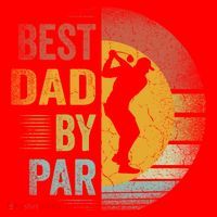 Best Dad By Par Golfing Golfer FatherS Day Golf Lover Gift Santa Hat thumb 1