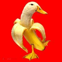 Banana Duck Santa Hat thumb 1