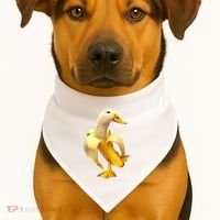 Banana Duck USA-Made Doggie Bandana thumb 1