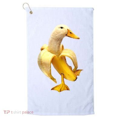 Banana Duck Golf Towel