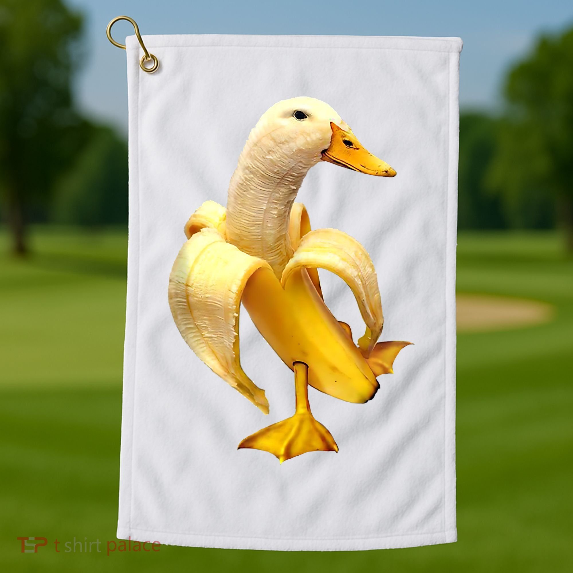 Banana Duck Golf Towel
