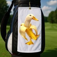 Banana Duck Golf Towel thumb 2