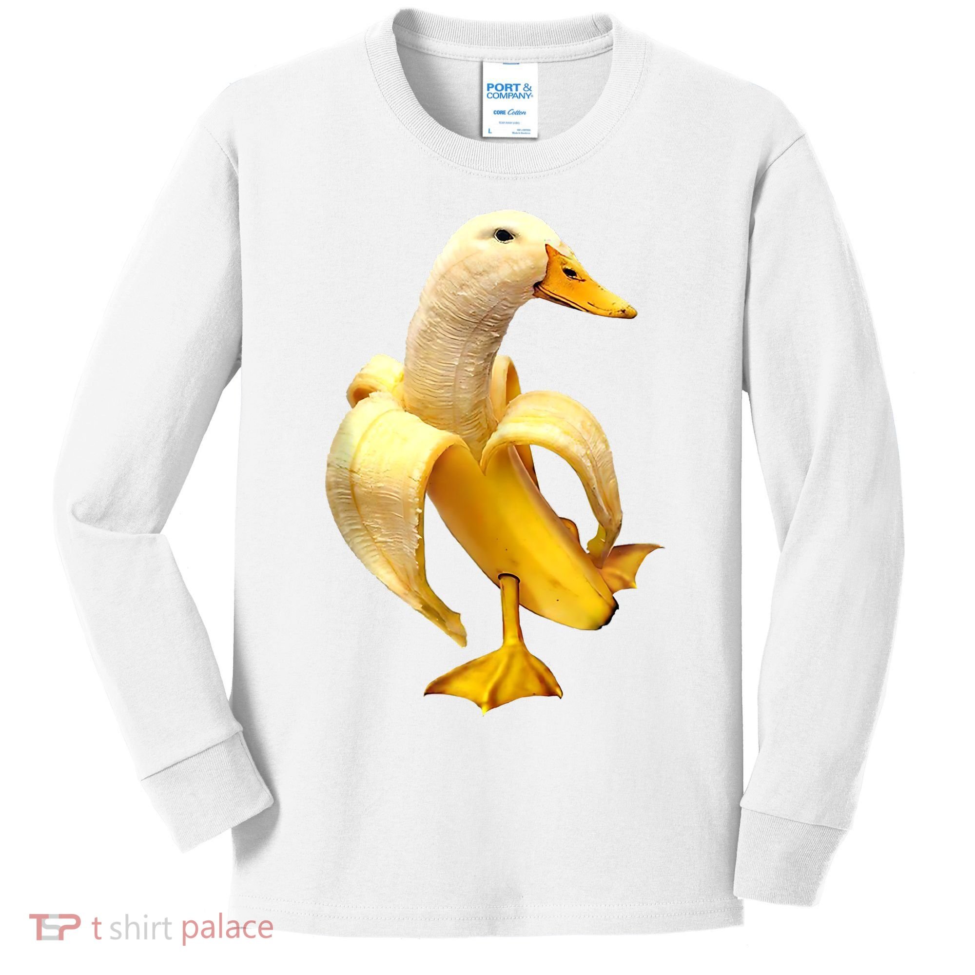 Banana Duck Kids Long Sleeve Shirt