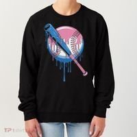Baseball Drip Bat Softball And Baseball Sport Player Women's Sweatshirt thumb 0