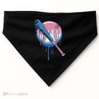 Baseball Drip Bat Softball And Baseball Sport Player USA-Made Doggie Bandana thumb 0