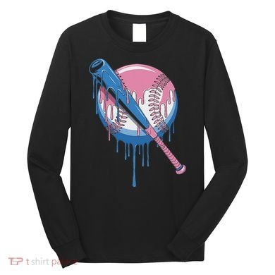 Baseball Drip Bat Softball And Baseball Sport Player Long Sleeve Shirt
