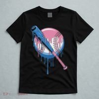Baseball Drip Bat Softball And Baseball Sport Player T-Shirt thumb 5