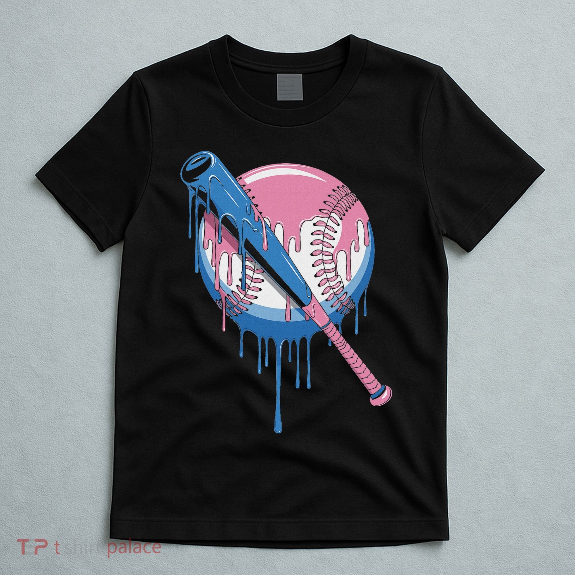 Baseball Drip Bat Softball And Baseball Sport Player T-Shirt