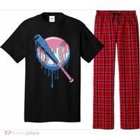 Baseball Drip Bat Softball And Baseball Sport Player Pajama Set thumb 0