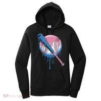 Baseball Drip Bat Softball And Baseball Sport Player Women's Hoodie thumb 0