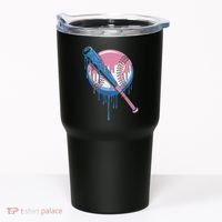 Baseball Drip Bat Softball And Baseball Sport Player Tumbler thumb 0