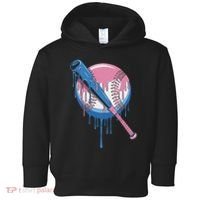 Baseball Drip Bat Softball And Baseball Sport Player Toddler Hoodie thumb 0