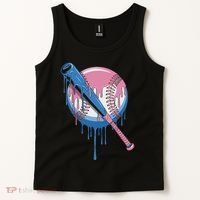Baseball Drip Bat Softball And Baseball Sport Player Tank Top thumb 2