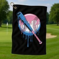 Baseball Drip Bat Softball And Baseball Sport Player Golf Towel thumb 1