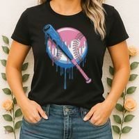 Baseball Drip Bat Softball And Baseball Sport Player Women's T-Shirt thumb 2
