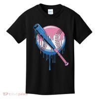 Baseball Drip Bat Softball And Baseball Sport Player Kids T-Shirt thumb 0