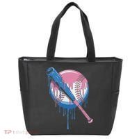 Baseball Drip Bat Softball And Baseball Sport Player Tote Bag thumb 0