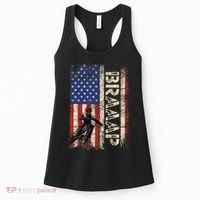 Braaap Dirt Bike Usa American Flag Motocross Biker Women's Tank Top thumb 0