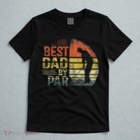 Best Dad By Par Retro Vintage Fathers Day Golf Lover Golfer T-Shirt thumb 5