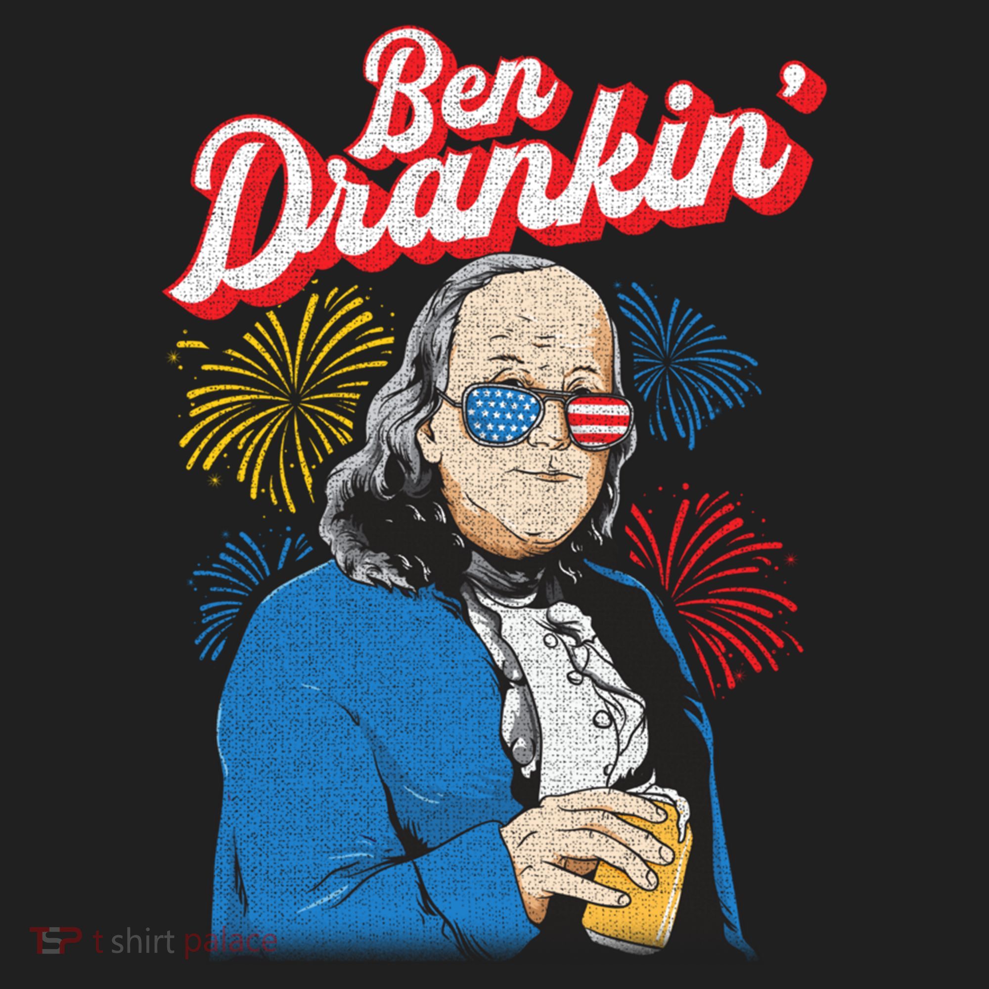Ben Drankin’ Benjamin Drankin July 4th Ben Drankin Great Gift Golf Towel