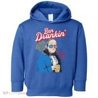 Ben Drankin’ Benjamin Drankin July 4th Ben Drankin Great Gift Toddler Hoodie thumb 0
