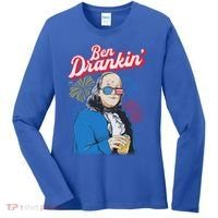 Ben Drankin’ Benjamin Drankin July 4th Ben Drankin Great Gift Women's Long Sleeve Shirt thumb 0
