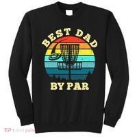 Best Dad By Par Disc Golf retro Frisbee Father's Day Sweatshirt thumb 0