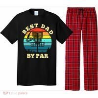 Best Dad By Par Disc Golf retro Frisbee Father's Day Pajama Set thumb 0