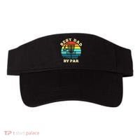Best Dad By Par Disc Golf retro Frisbee Father's Day Visor thumb 0