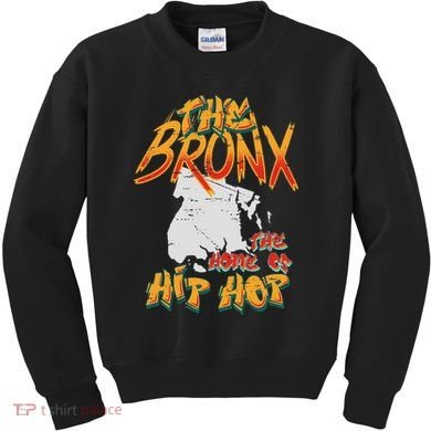 Boogie Down Bronx Hip Hop Rap Graffiti Art Music Design Kids Sweatshirt
