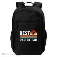 Best Dad By Par Golf Funny Golf Golfing FatherS Day Golfer Great Gift Backpack thumb 0