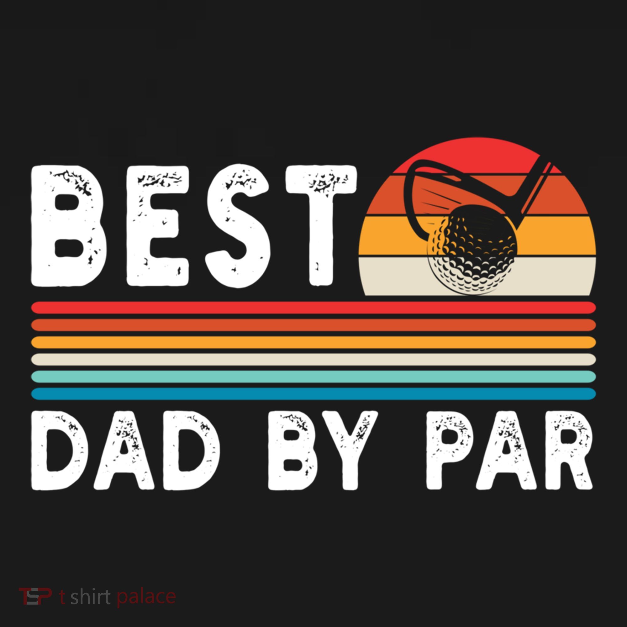 Best Dad By Par Golf Funny Golf Golfing FatherS Day Golfer Great Gift Backpack