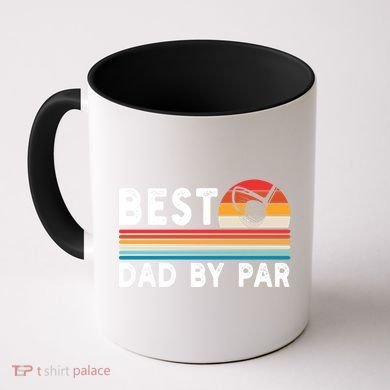 Best Dad By Par Golf Funny Golf Golfing FatherS Day Golfer Great Gift Coffee Mug
