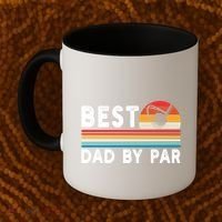 Best Dad By Par Golf Funny Golf Golfing FatherS Day Golfer Great Gift Coffee Mug thumb 2